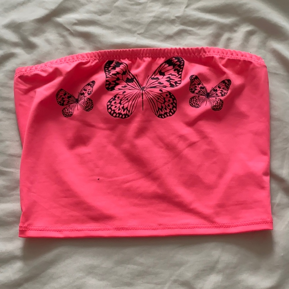 Neon Pink Tube Top